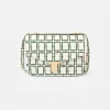 TARA JARMON 8 Bis Ecru With Green Graphic Design Bag Cheap