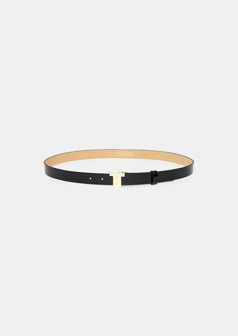TARA JARMON 8 Bis Mini Black Leather Belt Shop