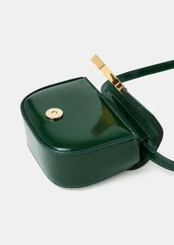 TARA JARMON 8 Bis Mini Emerald Green Leather Bag Outlet