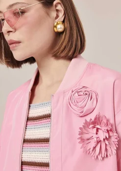 TARA JARMON Basile Pink Jacket Hot
