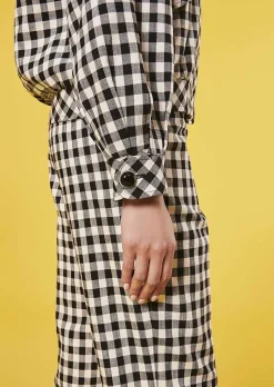 TARA JARMON Belinda Black Vichy Jacket Fashion