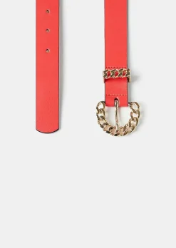 TARA JARMON Bella Coral Leather Belt Best