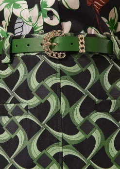 TARA JARMON Bella Green Leather Belt Sale