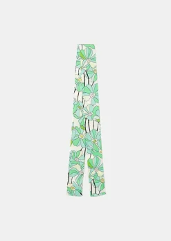TARA JARMON Emeline Green Floral Printed Scarf Best