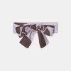 TARA JARMON Evelyse Purple Flower Printed Scarf Cheap