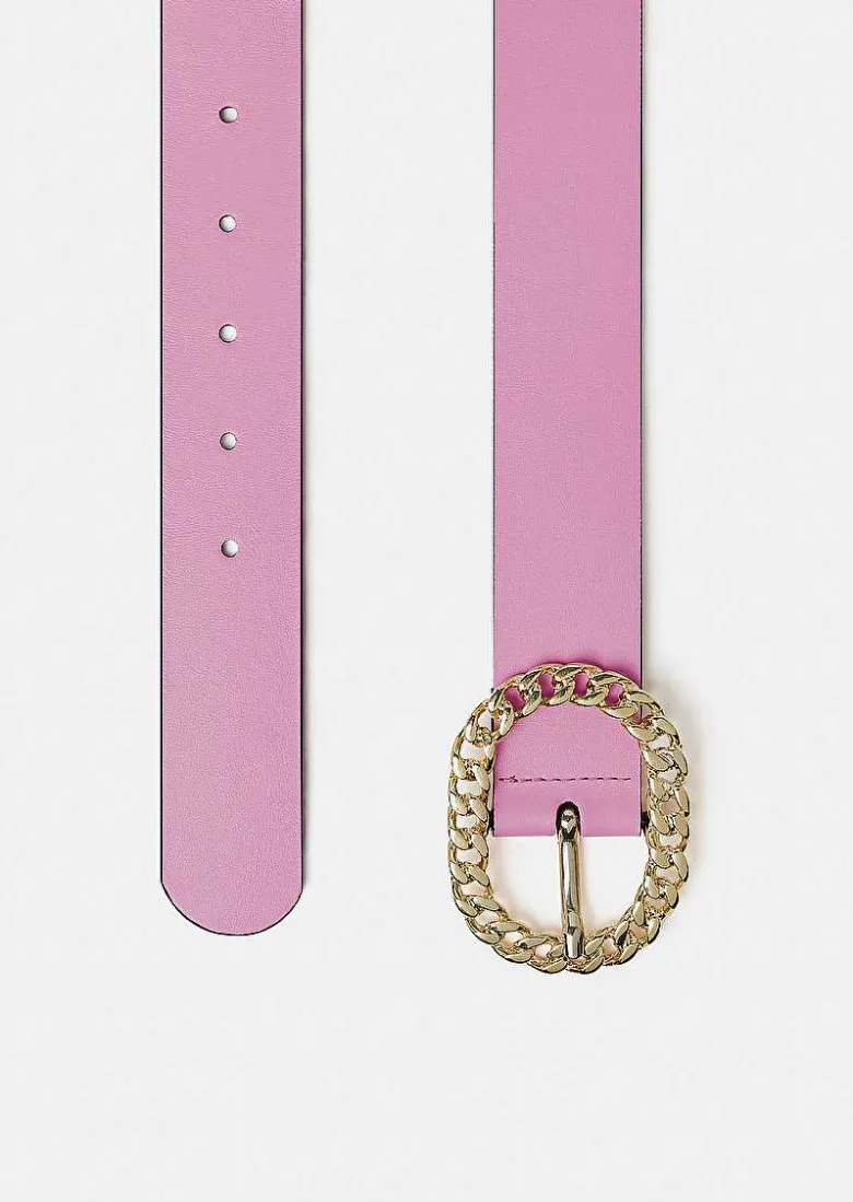 TARA JARMON Gigi Pink Leather Belt Flash Sale