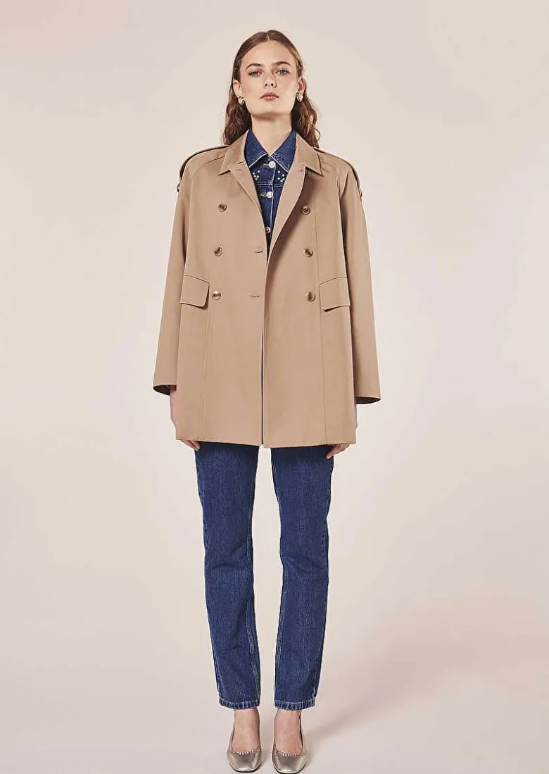 TARA JARMON Isola Beige Trench-Coat Sale