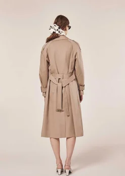 TARA JARMON Ivan Beige Trench Coat Outlet