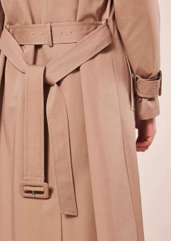 TARA JARMON Ivan Beige Trench Coat Outlet