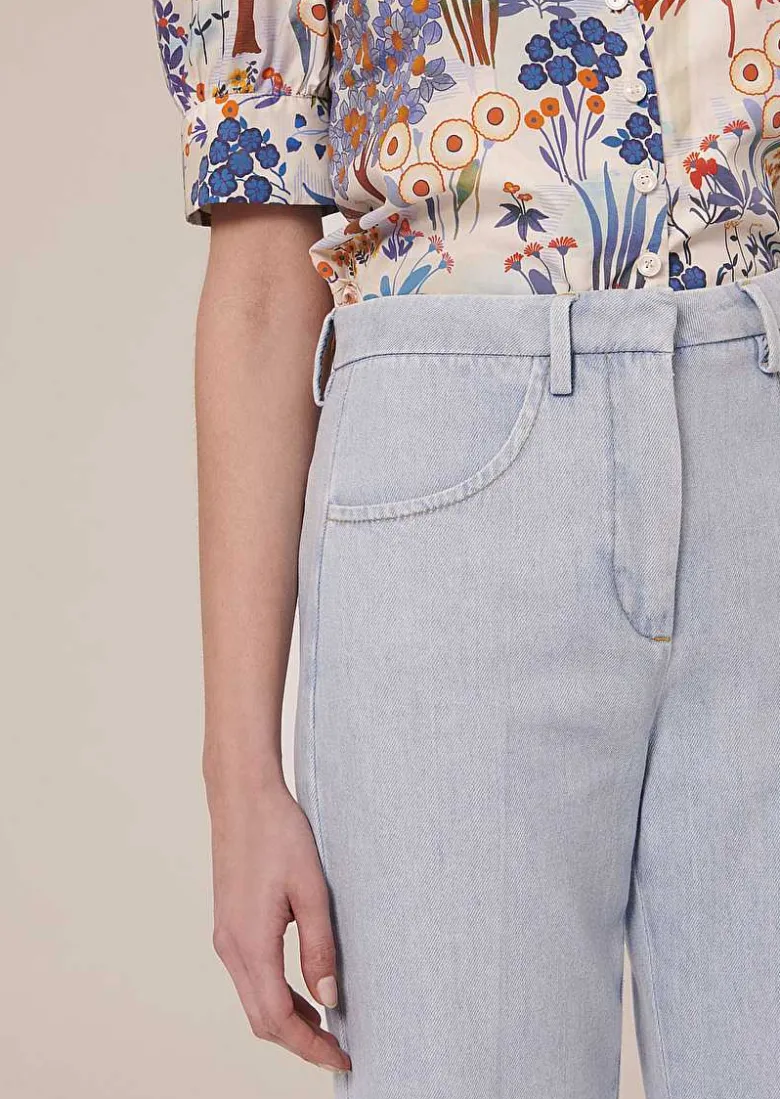 TARA JARMON Jerome Light Blue Denim Jeans Outlet