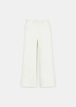TARA JARMON Jerome White Denim Jeans Sale