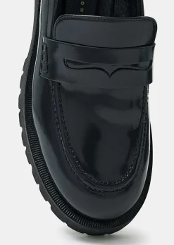 TARA JARMON Kate Navy Blue Loafers In Leather Outlet