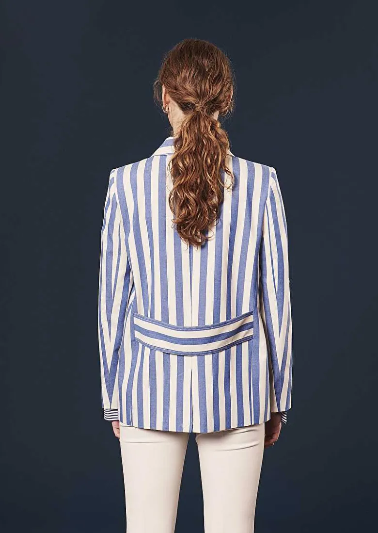 TARA JARMON Mylan Blue Suit Jacket Sale