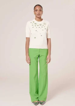 TARA JARMON Pablito Ecru Cotton And Wool Sweater Best