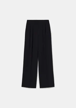 TARA JARMON Parigi Midnight Blue Crepe Pants Best