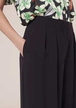 TARA JARMON Parigi Midnight Blue Crepe Pants Best