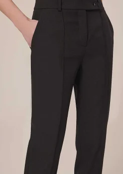 TARA JARMON Pascal Black Cold Wool Pants Hot