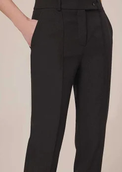 TARA JARMON Pascal Black Cold Wool Pants Hot