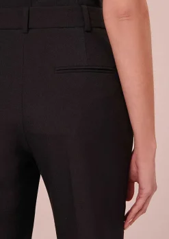 TARA JARMON Pascal Black Cold Wool Pants Hot