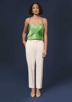 TARA JARMON Pascal Ecru Cold Wool Pants Best Sale