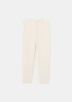 TARA JARMON Pascal Ecru Cold Wool Pants Best Sale