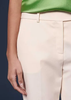 TARA JARMON Pascal Ecru Cold Wool Pants Best Sale