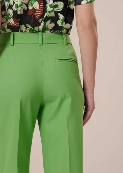 TARA JARMON Pascal Green Cold Wool Pants Cheap