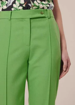 TARA JARMON Pascal Green Cold Wool Pants Cheap