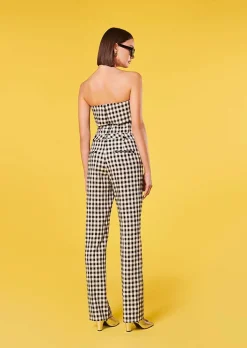 TARA JARMON Peter Black Vichy Pants Clearance