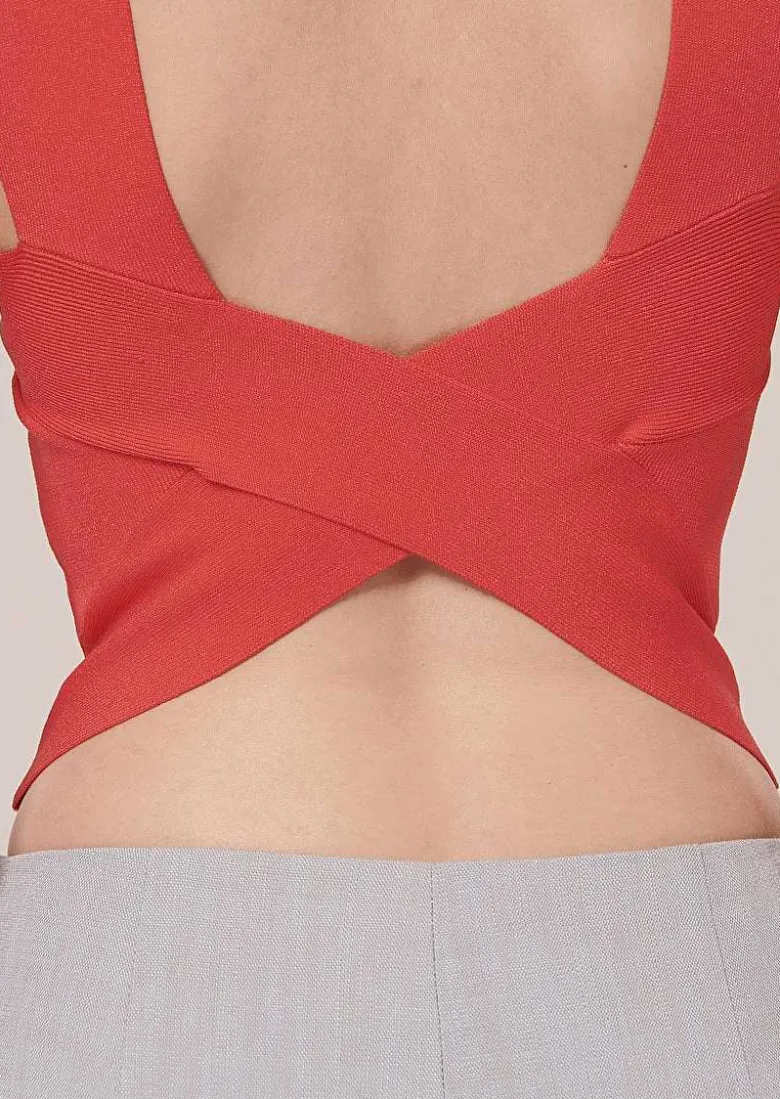 TARA JARMON Prana Coral Knit Top Clearance