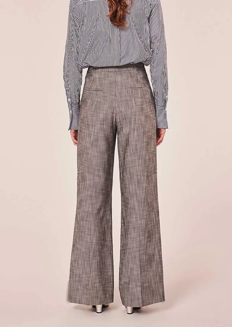 TARA JARMON Primavera Grey Suit Pants Flash Sale