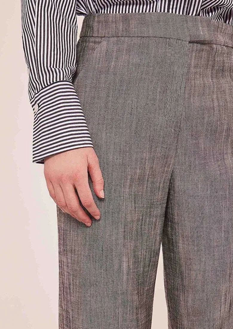 TARA JARMON Primavera Grey Suit Pants Flash Sale