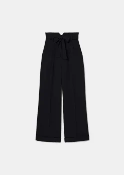 TARA JARMON Pyla Midnight Blue Crepe Pants Cheap