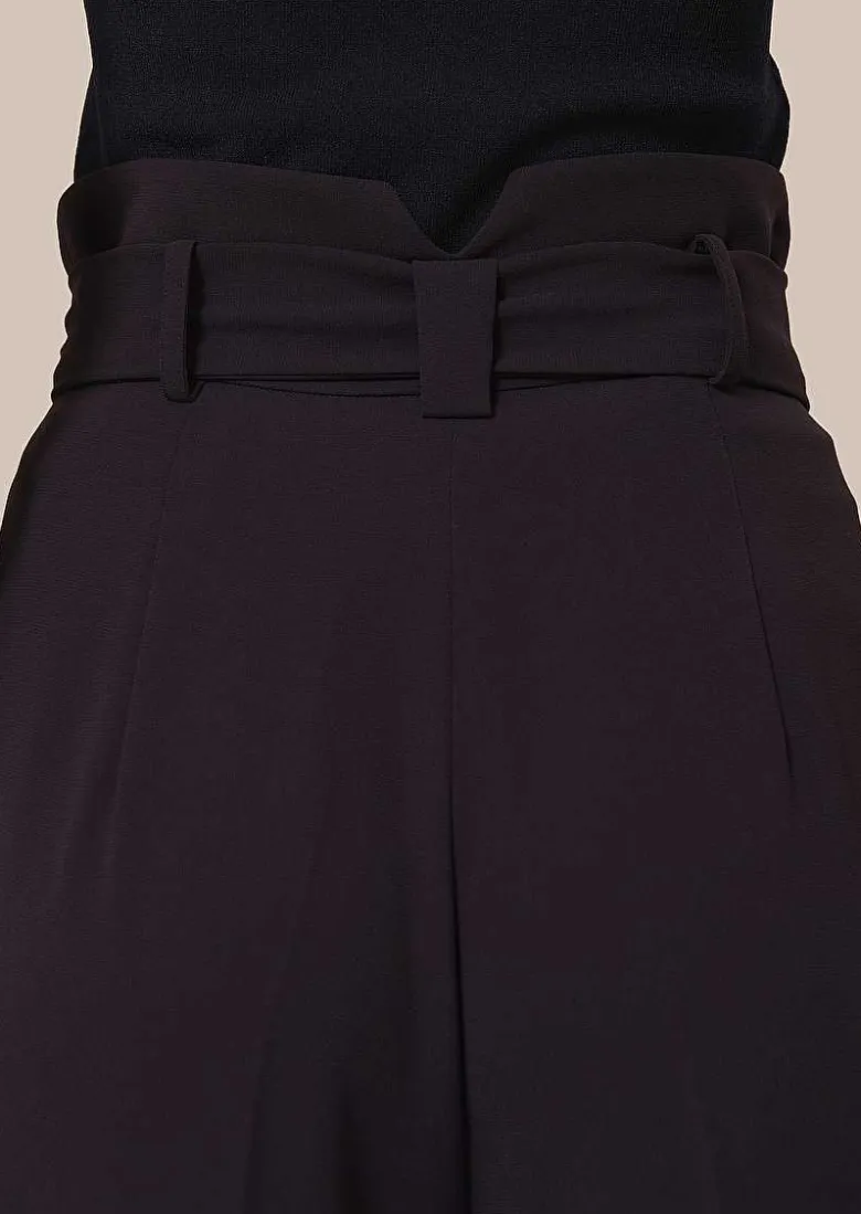 TARA JARMON Pyla Midnight Blue Crepe Pants Cheap
