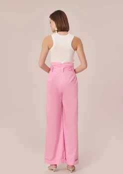 TARA JARMON Pyla Pink Poplin Pants Store