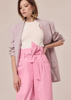 TARA JARMON Pyla Pink Poplin Pants Store