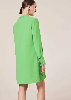 TARA JARMON Radiance Green Crepe Dress Discount