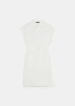 TARA JARMON Rajah White Cotton Dress Best