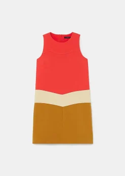 TARA JARMON Rawell Coral Double Canvas Dress Best Sale