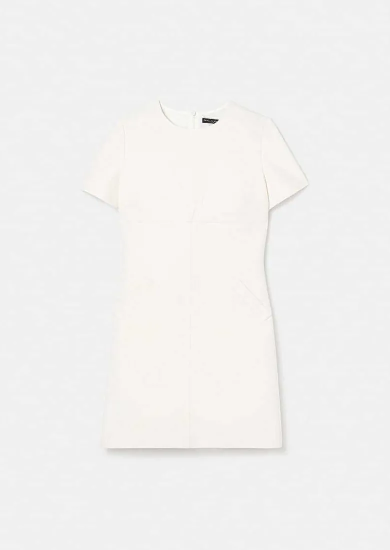 TARA JARMON Rehane Ecru Double Canvas Dress Clearance