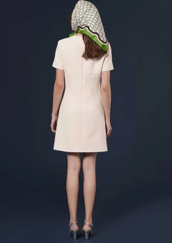 TARA JARMON Rehane Ecru Double Canvas Dress Clearance