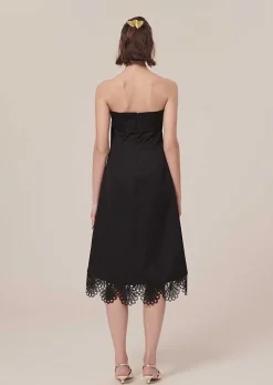 TARA JARMON Roy Black Satin Dress Hot