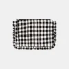 TARA JARMON Sabrina Black Vichy Soft Clutch Fashion