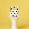 TARA JARMON Sally Ecru With Black Polka Hearts Soft Bag Best