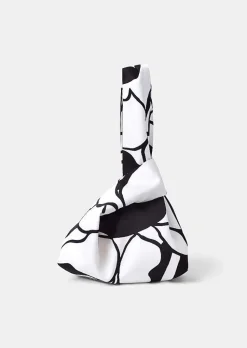 TARA JARMON Suzie Ecru With Black Flowers Bag Shop