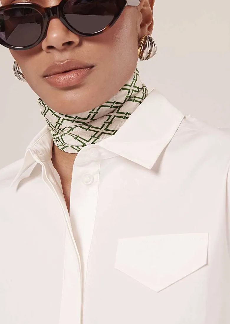 TARA JARMON Tallulah White Poplin Top Hot
