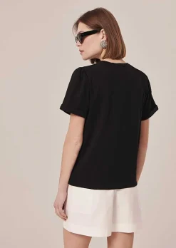 TARA JARMON Tampa Black Jersey T-Shirt Discount