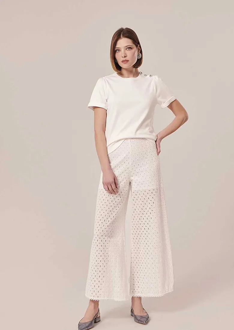 TARA JARMON Tampa White Jersey T-Shirt Online