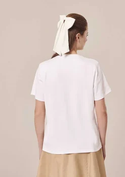TARA JARMON Taraflowers White Jersey T-Shirt Cheap