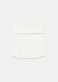 TARA JARMON Tonnie Ecru Cold Wool Top Cheap